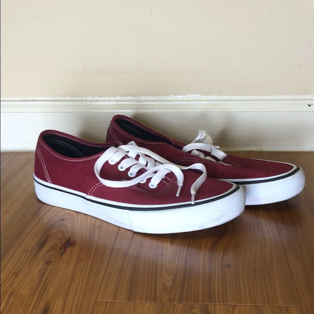 Red Ultra Cush Vans